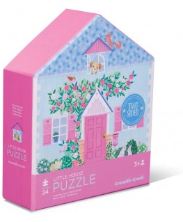 Dubbelzijdige puzzel  Little House 24 stukken +3y - Crocodile Creek